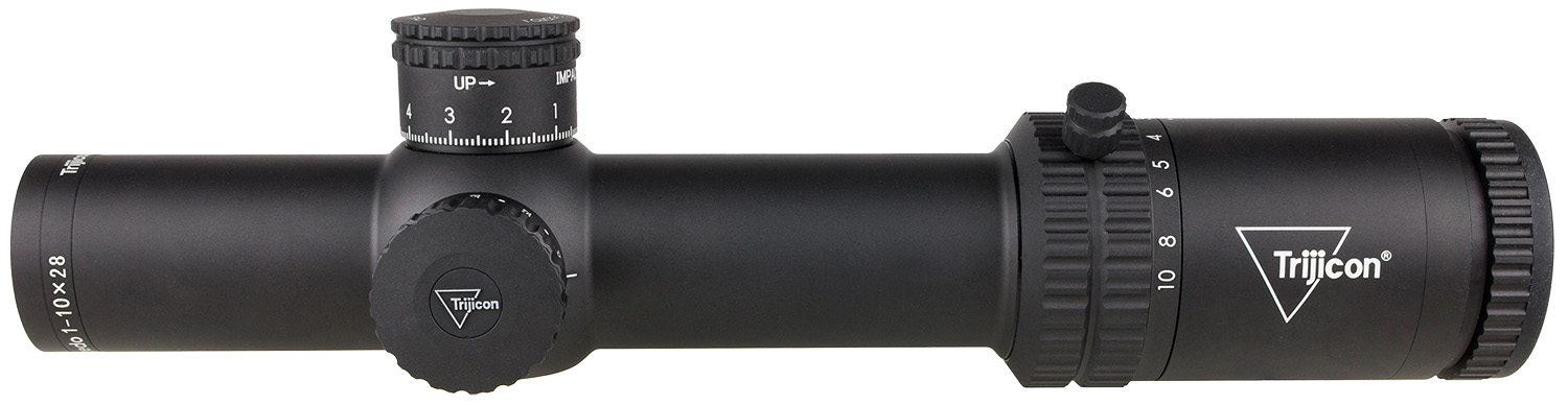 Trijicon 2900050 Credo Matte Black 1-10x28mm, 34mm Tube Illuminated Green/Red Segmented Circle Enhanced Reticle