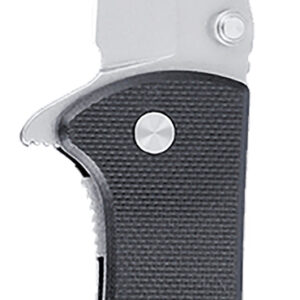 CRKT 6450D2 Drifter EDC 2.88" Folding Drop Point Plain Stonewashed D2 Steel Blade, Black Textured G10 Handle