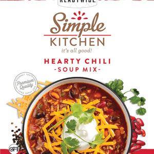 ReadyWise RWSK05064 Simple Kitchen Hearty Chili 8 Servings Per Pouch, 6 Per Case