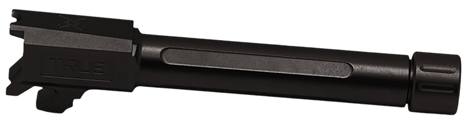True Precision Inc TPSHCPBXTBL Springfield 9mm Luger 3.70" Threaded Black Nitride Stainless Steel, Fits Springfield Hellcat Pro