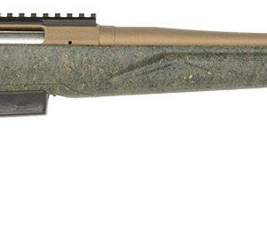 Ruger 46935 American II Predator Full Size 450 Bushmaster 3+1 22" Burnt Bronze Cerakote Threaded Barrel & Alloy Steel Receiver w/Picatinny Rail, Green Splatter Adj LOP Synthetic Stock