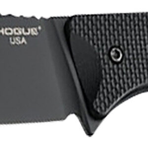 Hogue 35854 Extrak XL 3.90" Fixed Clip Point Plain Black Cerakote CPM M4 Tool Steel Blade, Black Textured G10 Scales Handle