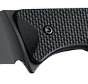 Hogue 35869 Extrak 3.30" Fixed Clip Point Plain Black Cerakote CPM M4 Tool Steel Blade, Black Textured G10 Scales Handle