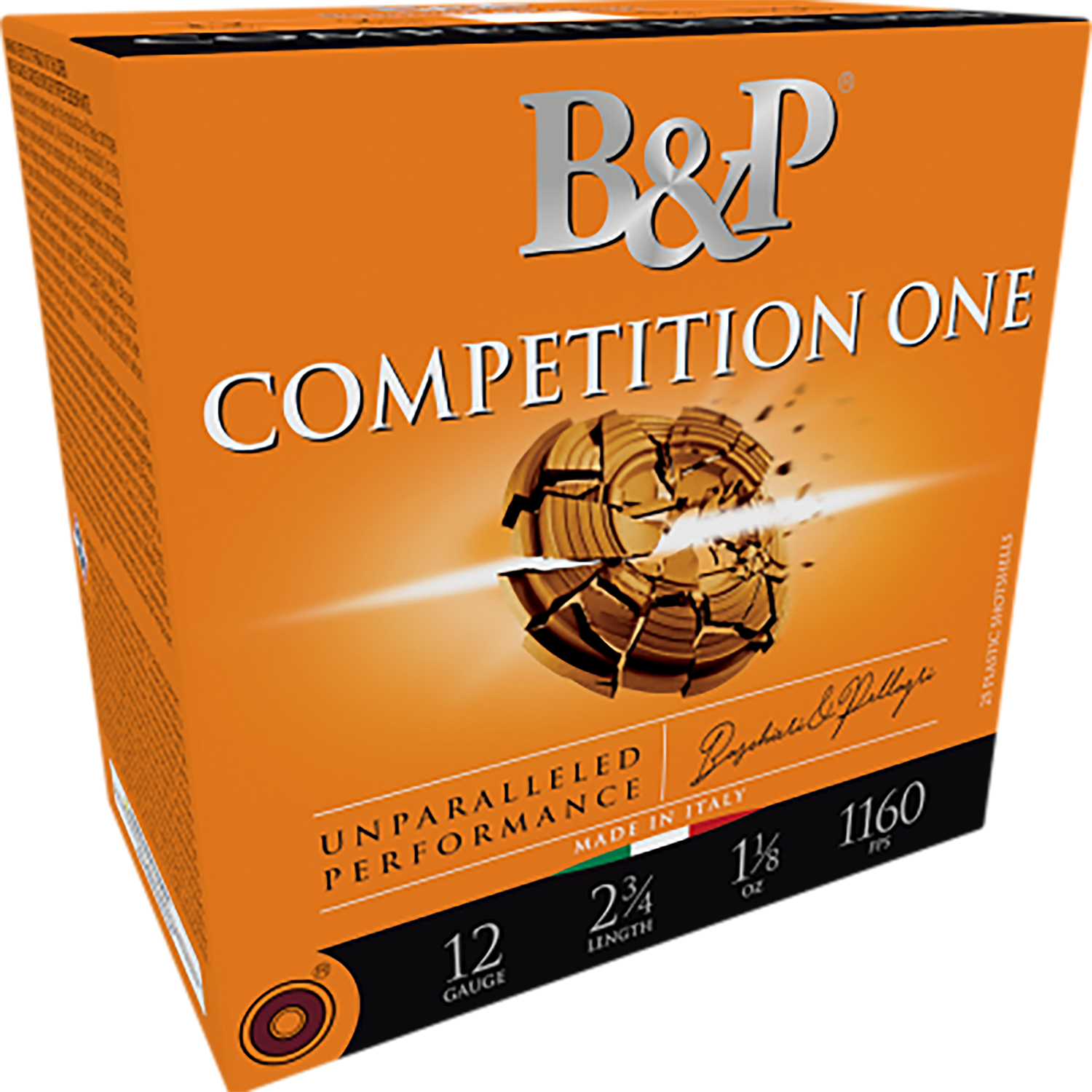 B&p Ammunition 12B32CP9 Competition One 12Gauge 2.75" 1 1/8oz 9Shot 25 Per Box/10 Case