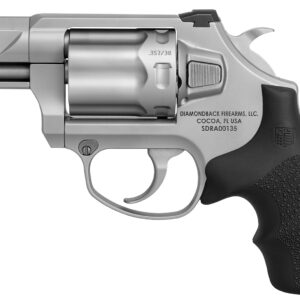 Diamondback DB0700S711 SDR Small 357 Mag/38 Special +P 6 Shot 2" Glass Bead Stainless Steel Barrel, Cylinder & Frame, Black Hogue Rubber Grip, Exposed Hammer