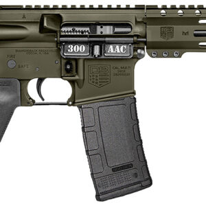 Diamondback DB1916B101 DB15 300 AAC 30+1 10" OD Green Cerakote Heavy Barrel 9" M-LOK Handguard 7075-T6 Aluminum SBA3 Brace Magpul MOE Grip