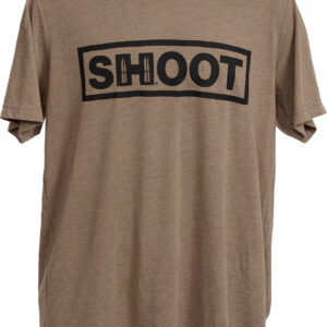 Hornady 99606XXL Shoot T-Shirt Brown Tri-Blend Short Sleeve 2XL
