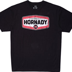 Hornady 99607M Hornady T-Shirt Black Cotton Short Sleeve Medium
