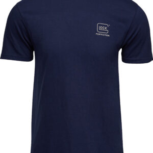 Glock AP96194 Glock Strong Tee  Navy Ringspun Cotton Short Sleeve Medium