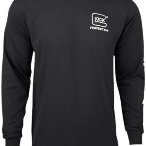 Glock AP96098 Perfection Long Sleeve Tee Black Pre-Shrunk Cotton Long Sleeve Small