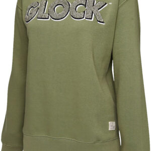Glock AP96261 Crewneck Raglan Fleece Olive Cotton/Polyester Long Sleeve Medium