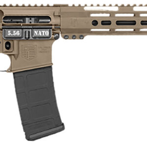 Diamondback DB1718K061 DB15 Carbon Series 5.56 NATO 30+1 16" Black Nitride Threaded Barrel, Flat Dark Earth Cerakote Picatinny Rail Aluminum Receiver, Adjustable Black Synthetic Stock, Magpul MOE Grip