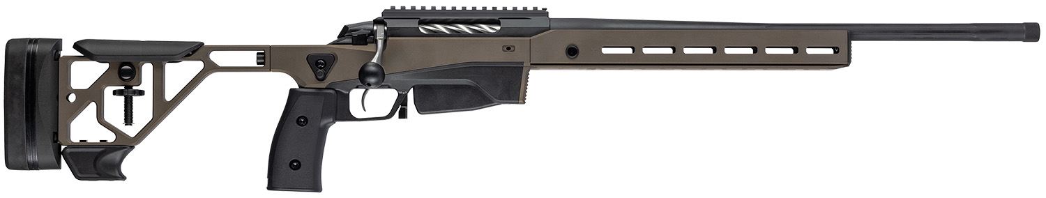 Tikka JRTXAGM31924 T3x Ace Game 6.5 PRC 10+1 24" Fluted Threaded Barrel, Bronze Cerakote Picatinny Rail Aluminum Receiver, M-LOK Handguard, Adjustable Aluminum Stock, Black Polymer Grip