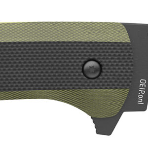 Outdoor Edge VX430BC Razor VX4 3" Folding Plain Black/Green