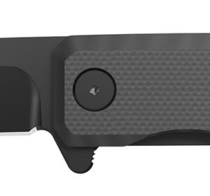 Outdoor Edge PL2C Peleus 3.10" Folding Clip Point Plain Black Oxide 8Cr13MoV SS Blade G10 Handle