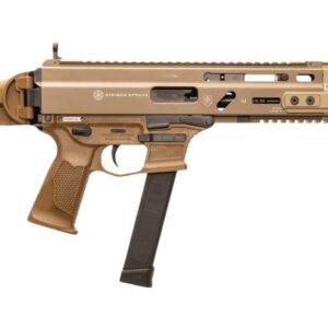 Grand Power 810091158029 Stribog SP9A3G 9mm Luger 16" Black Barrel, Flat Dark Earth Receiver, Polymer Stock & Grip