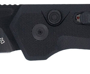 CobraTec Knives CTNAJBLK Naja  3.50" Folding Plain Black Powder Coated D2 Steel Blade, 4.75" Black G10 Scales Handle