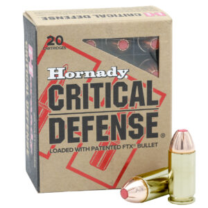 Hornady 90923 Critical Defense 45Auto+P 185gr Flex Tip eXpanding 20 Per Box/10 Case