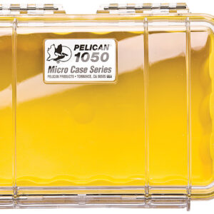 Pelican 1050027100 Micro Case Yellow/Clear Polycarbonate 7.99" Long
