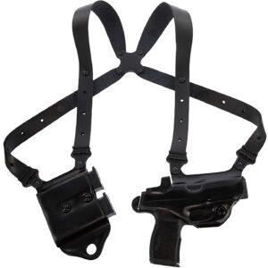 Galco MCII894RB Miami Classic II Shoulder System Shoulder Fits Chest Up To 56"/Sig P365 X Macro Black Steerhide Right Hand