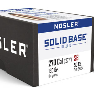 Nosler 38054 Solid Base 270Cal 130gr Soft Point 50CT