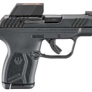 Ruger 13758 LCP Max Compact Frame 380 ACP 10+1 2.80" Black Nitride Barrel, Black Nitride Alloy Steel Serrated Slide, Black Polymer Frame Textured Grip, Ruger ReadyDot Reflex Sight