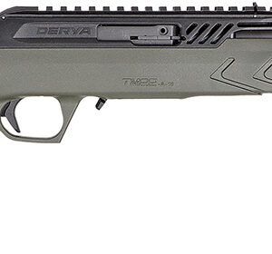 Derya Firearms TM22.STAN.ODG.18 TM22 Standard Full Size 22 LR 10+1 18" Black Target Barrel, Black Anodized Aluminum Receiver w/Picatinny Rail, OD Green Adjustable Polymer Stock