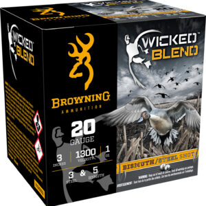 Browning Ammo B193432033 Wicked Blend  20Gauge 3" 1oz 3/5BI Shot 25 Per Box/10 Case