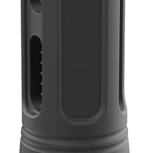 Breek Arms BRK4321 Sentinel Caged Flash Hider Black Nitride Steel 5/8"x24 Threads 30 Cal Compatible w/ Breek-LOK 3QD