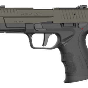 Retay USA RXP22BLKODSL10TH RXP 22 LR 10+1 4" Threaded Barrel, OD Green Cerakote Optic Ready/Serrated Slide, Black Cerakote Polymer Frame w/Accessory Rail, RMR/RMSc Footprint