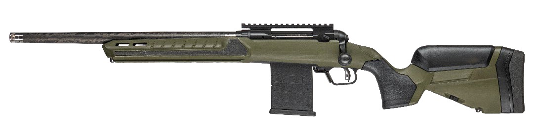 Savage Arms 32947 110 UltraLite Predator 308 Win 10+1 18" Carbon Fiber Barrel, Arca Rail Forend, Hunter Green AccuStock w/AccuFit V2 Synthetic Stock, Left Hand