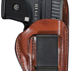 Bianchi 19235 100 Professional  IWB Size 11 Tan Leather Belt Clip Compatible w/Glock 19/23/Ruger Security-9 Belt 1.75" Wide Left Hand