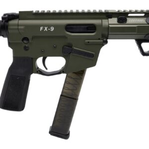 Freedom Ordance FX9P8E-ODG FX9P Elite 9mm Luger 8" Black Nitride Threaded Barrel, OD Green Anodized Aluminum Receiver w/Picatinny Rail, M-LOK Handguard, Black Polymer SB Tactical SBA5 Brace, Black Pol