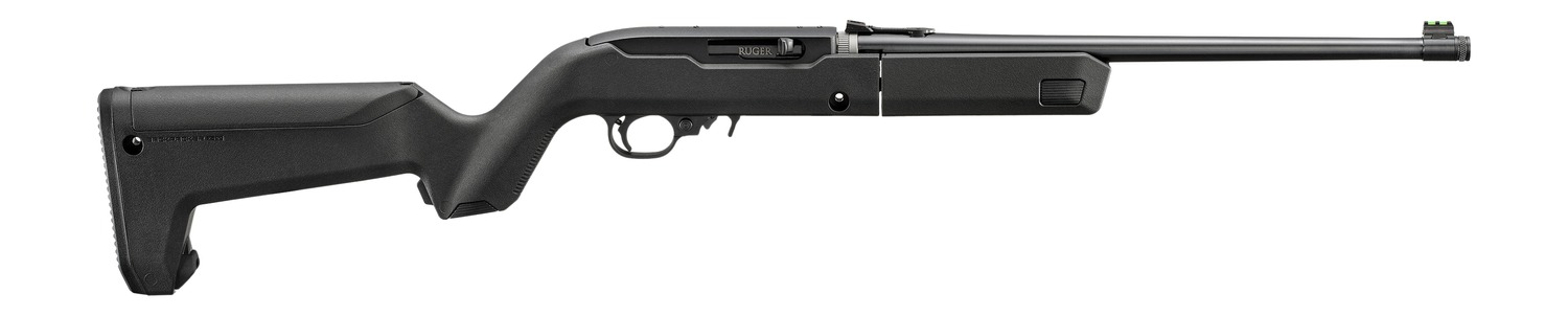 Ruger 32017 10/22 Takedown 22 LR 10+1 16.40" Satin Black Threaded Barrel, Black Alloy Steel Drilled & Tapped Receiver, Black Magpul X-22 Backpacker Synthetic Stock