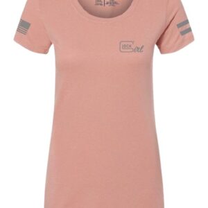 GLK AP96364 GLOCK GIRL FLAG TEE L PINK