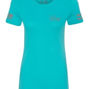 GLK AP96446 GLOCK GIRL FLAG TEE XL TEAL