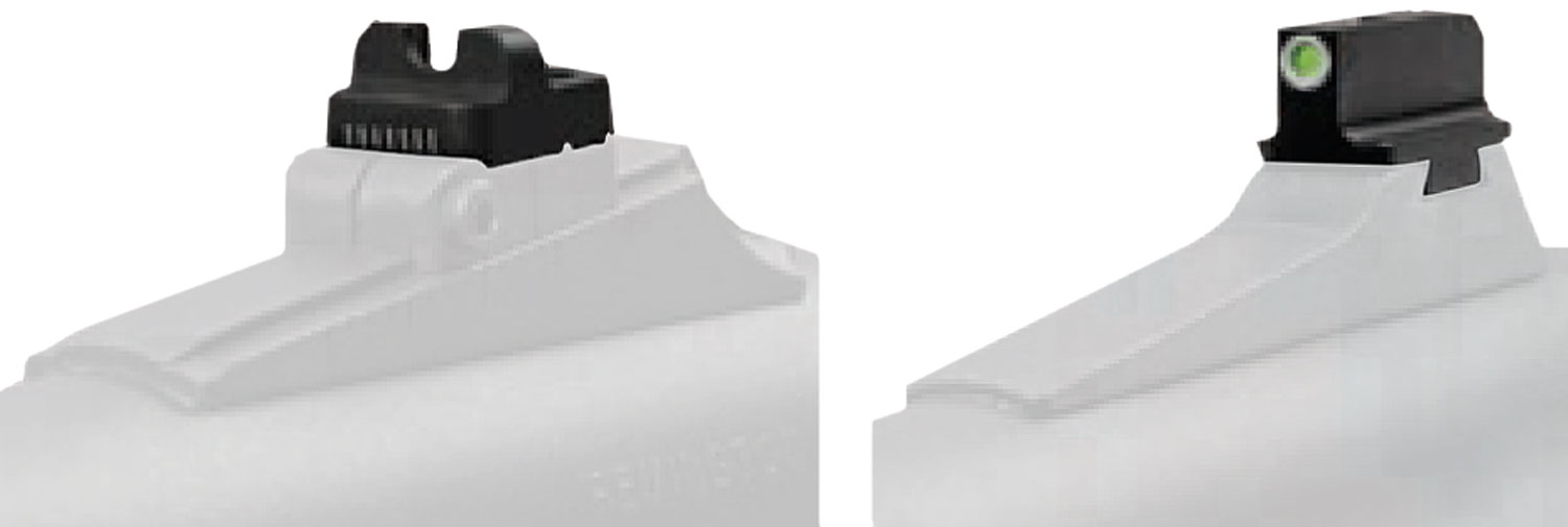 TruGlo TG231R1W Tritium Pro Black | Green Tritium White Outline Front Sight Green Tritium Rear Sight