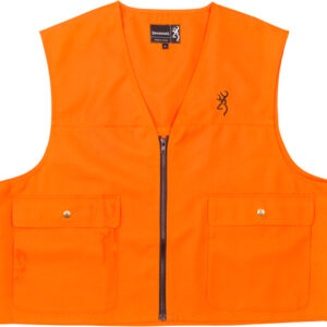 BROWNING JUNIOR SAFETY VEST - W/LOGO BLAZE ORANGE LARGE