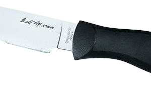 Spyderco FB02P Moran 3.88" Fixed Drop Point Plain Satin VG-10 SS Blade/Black FRN Handle Includes Sheath w/G-Clip