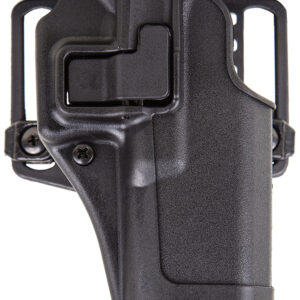 Blackhawk 410504BKL Serpa CQC  OWB Size 04 Matte Black Polymer Belt Loop/Paddle Compatible With Beretta 92/96/M9 Left Hand