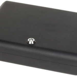 Bulldog BD1128 Pesonal Vault  Large Key Entry Black Steel Holds 1 Handgun 11" H x 8.50" W x 2.25" D