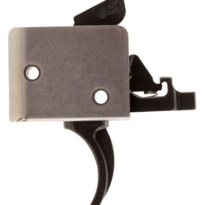 CMC Triggers 93502 Drop-In Two-Stage Curved Trigger w/ 2-4 lbs Draw Weight & Black/Silver Finish