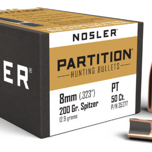 Nosler 35277 Partition 8mm 200gr Partition Spitzer 50/Box