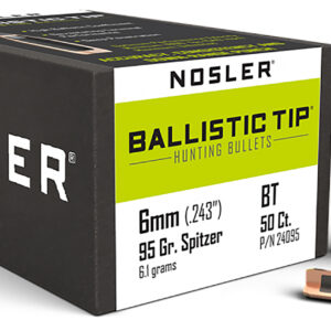 Nosler 24095 Ballistic Tip 6mm 95gr Spitzer 50/Box