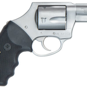 Charter Arms 73521 Mag Pug 357 Mag, 5 Shot 2.20" Matte Stainless Steel Barrel, Cylinder & Frame w/Black Finger Grooved Rubber Grip