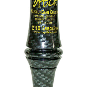 Haydel's Game Calls CS10 Carbon Speck Open Call Single Reed Specklebelly Sounds Attracts Geese Black Carbon