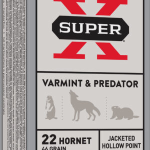 Winchester Ammo X22H2 Super X  22Hornet 46gr Jacketed Hollow Point 50 Per Box/10 Case