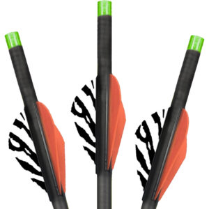 Lumenok Carbon Crossbow Bolts 22 in. Green Moon Nocks 3 pk.