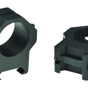 Weaver Mounts 48361 Four-Hole Skeleton Rings Matte Black 1" High