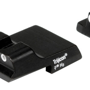 Trijicon 600437 Bright & Tough Night Sights Green/Tritium White Outline Front Sight-Green/Tritium White Outline Rear Sight Smith & Wesson 1911